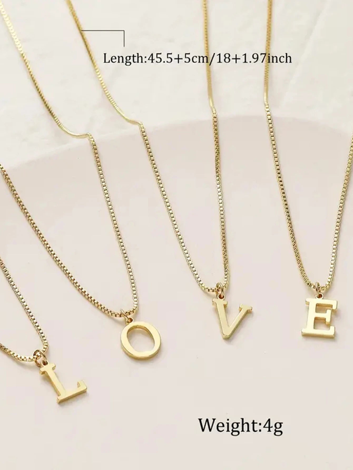 Initial Name Word Necklace
