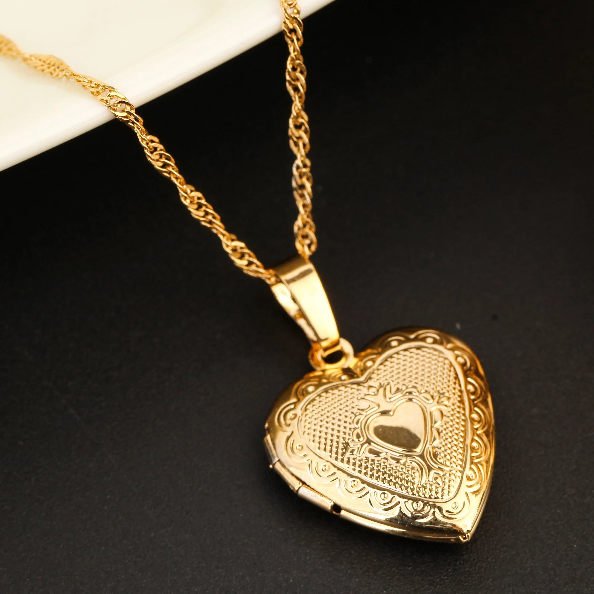 Gold Color Heart Locket