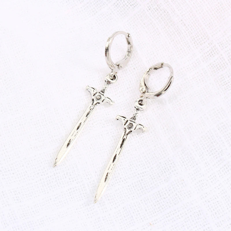Vintage Sword Shape Earrings