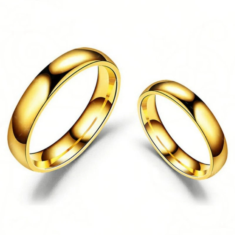 Gold Silver Color Ring for Lovers