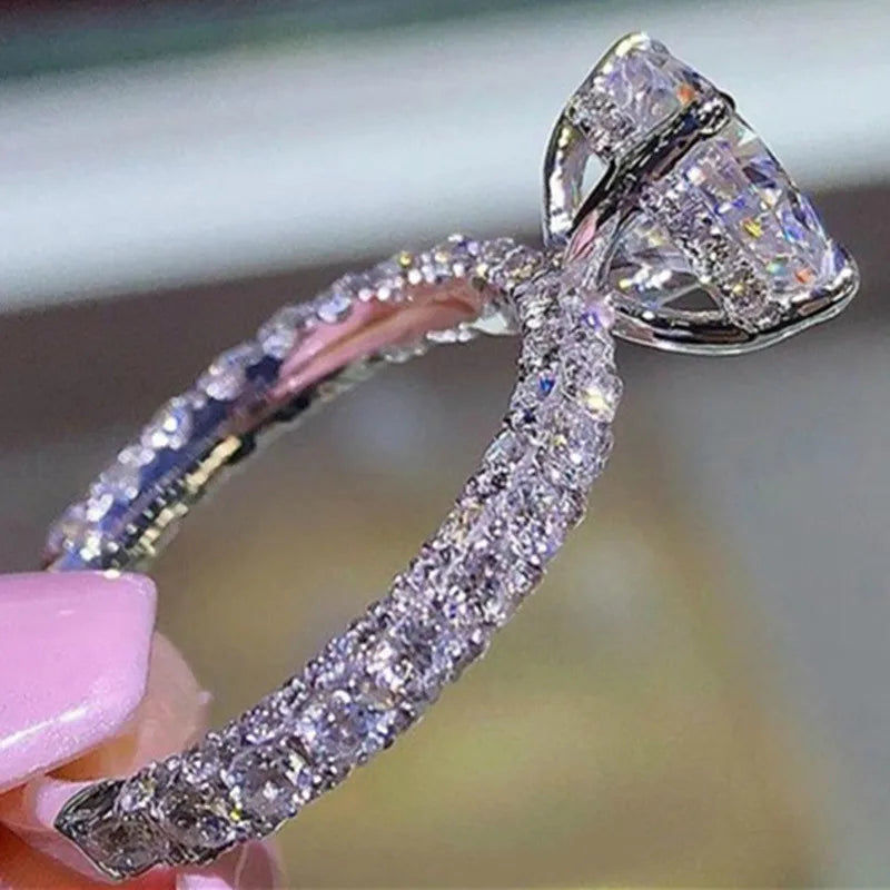 Oval Round Bridal Rings