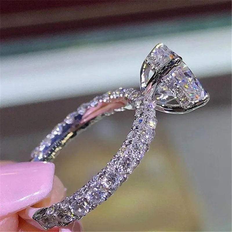 Oval Round Bridal Rings