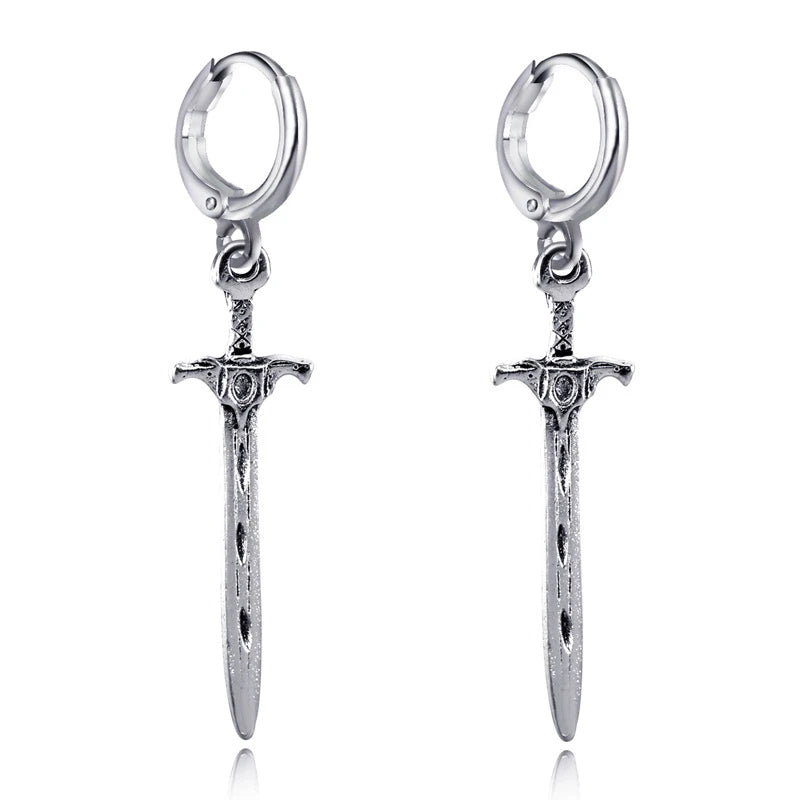 Vintage Sword Shape Earrings