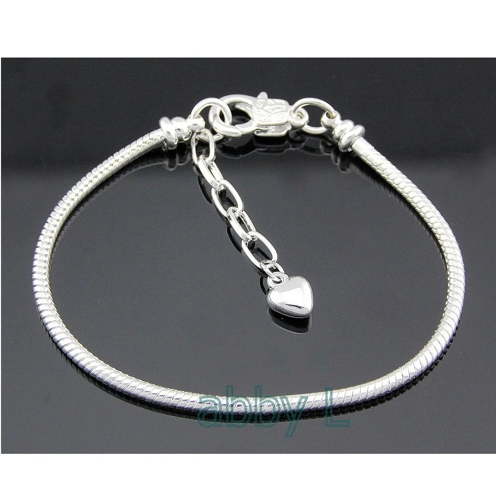 Snake Chain Heart Bracelet