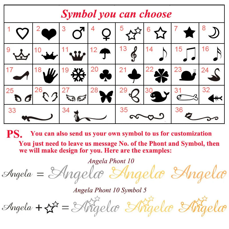 Custom Name Heart Star Earrings