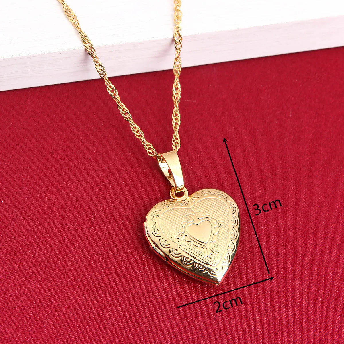 Gold Color Heart Locket