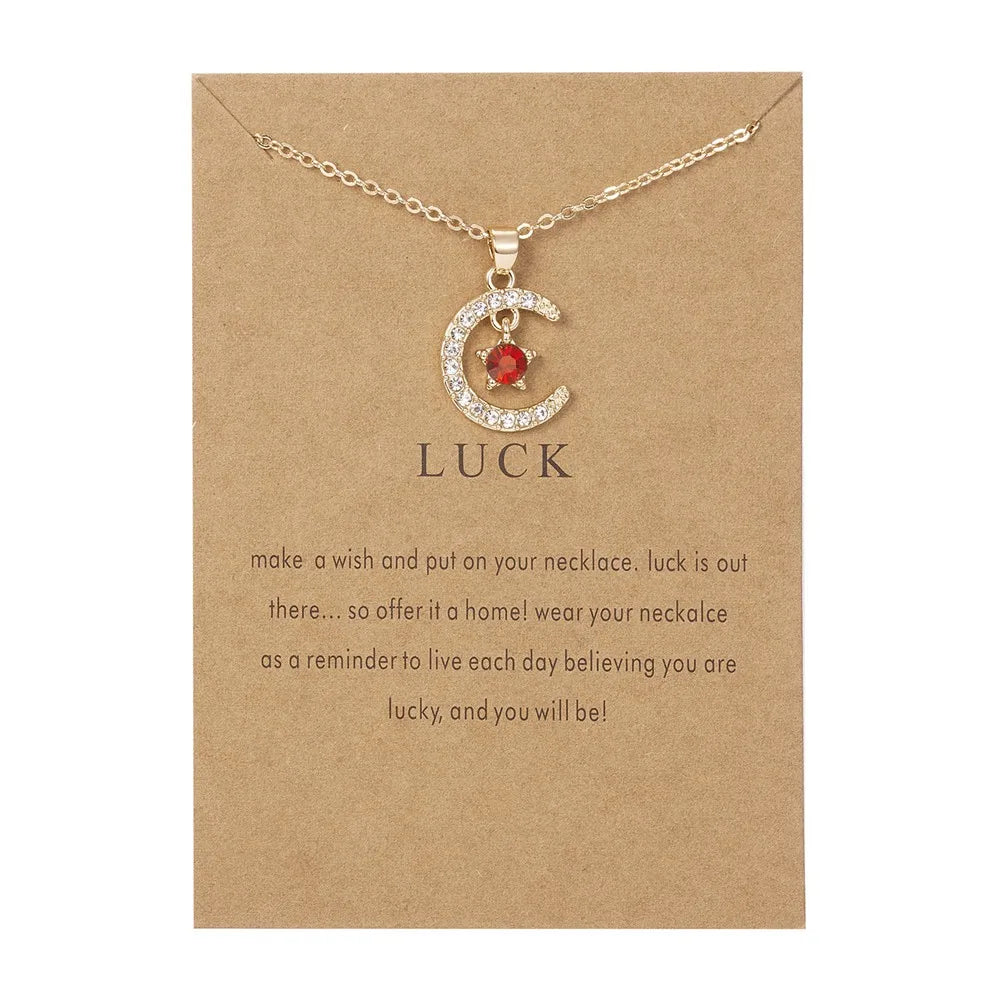 Moon Star Pendant Necklace