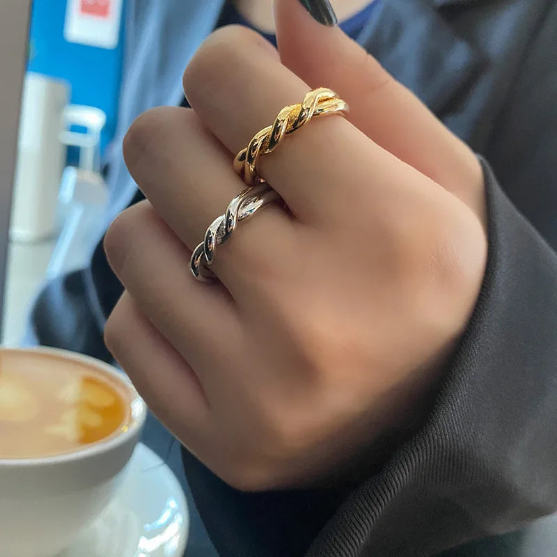 Twist Weave Adjustable Ring