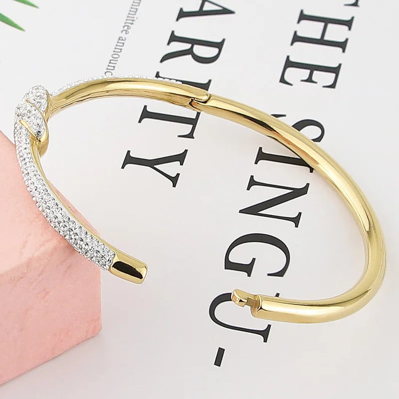 Crystal Concentric Knot Bracelet