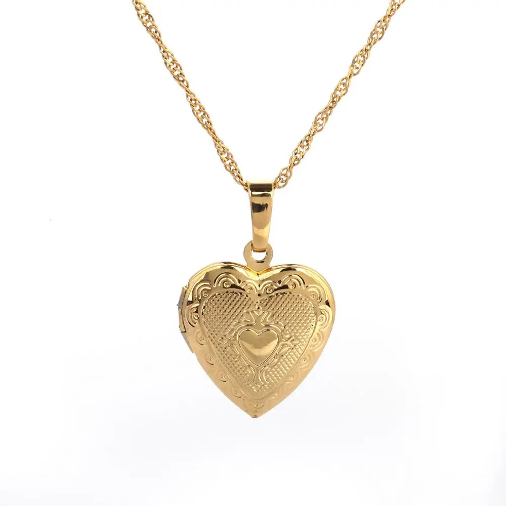 Gold Color Heart Locket
