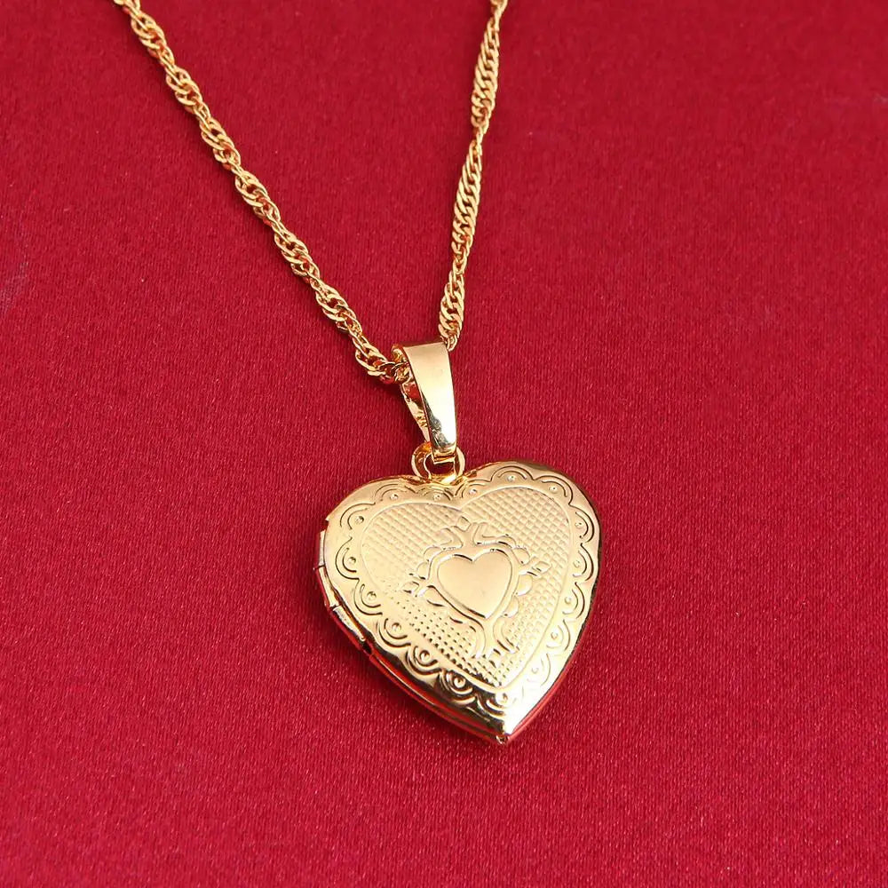 Gold Color Heart Locket