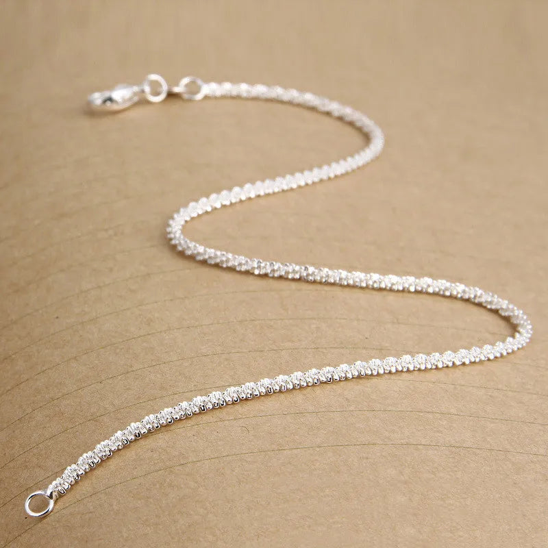 Silver Color Chain Anklets