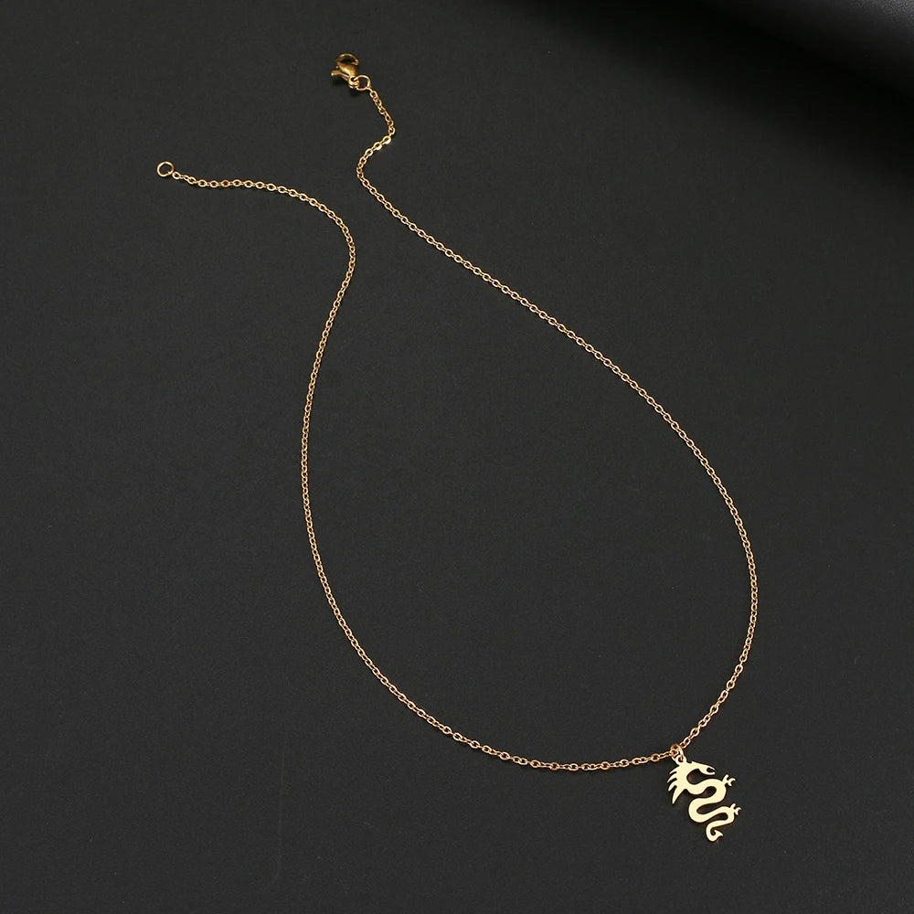 Gothic Dragon Necklace