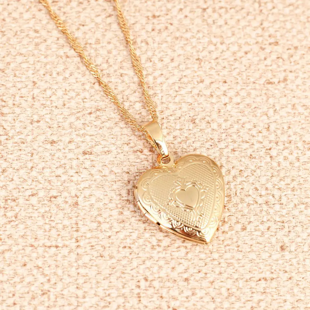 Gold Color Heart Locket