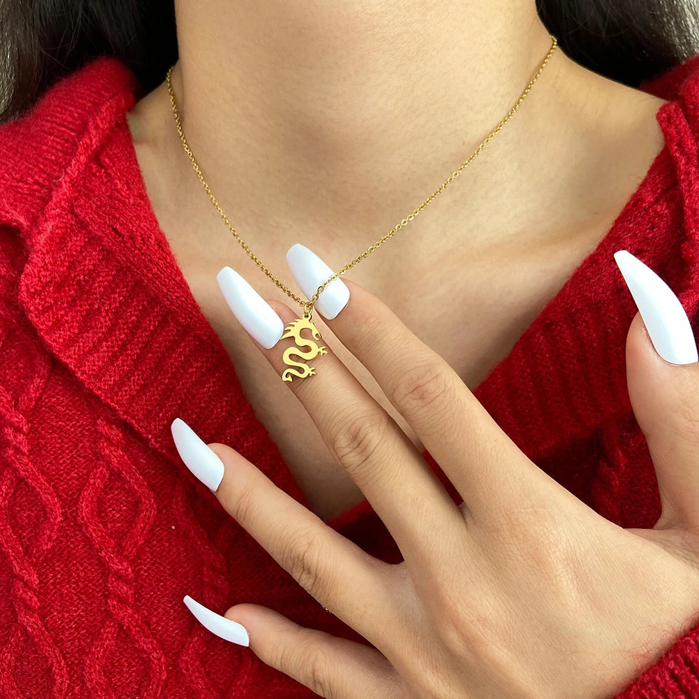 Gothic Dragon Necklace