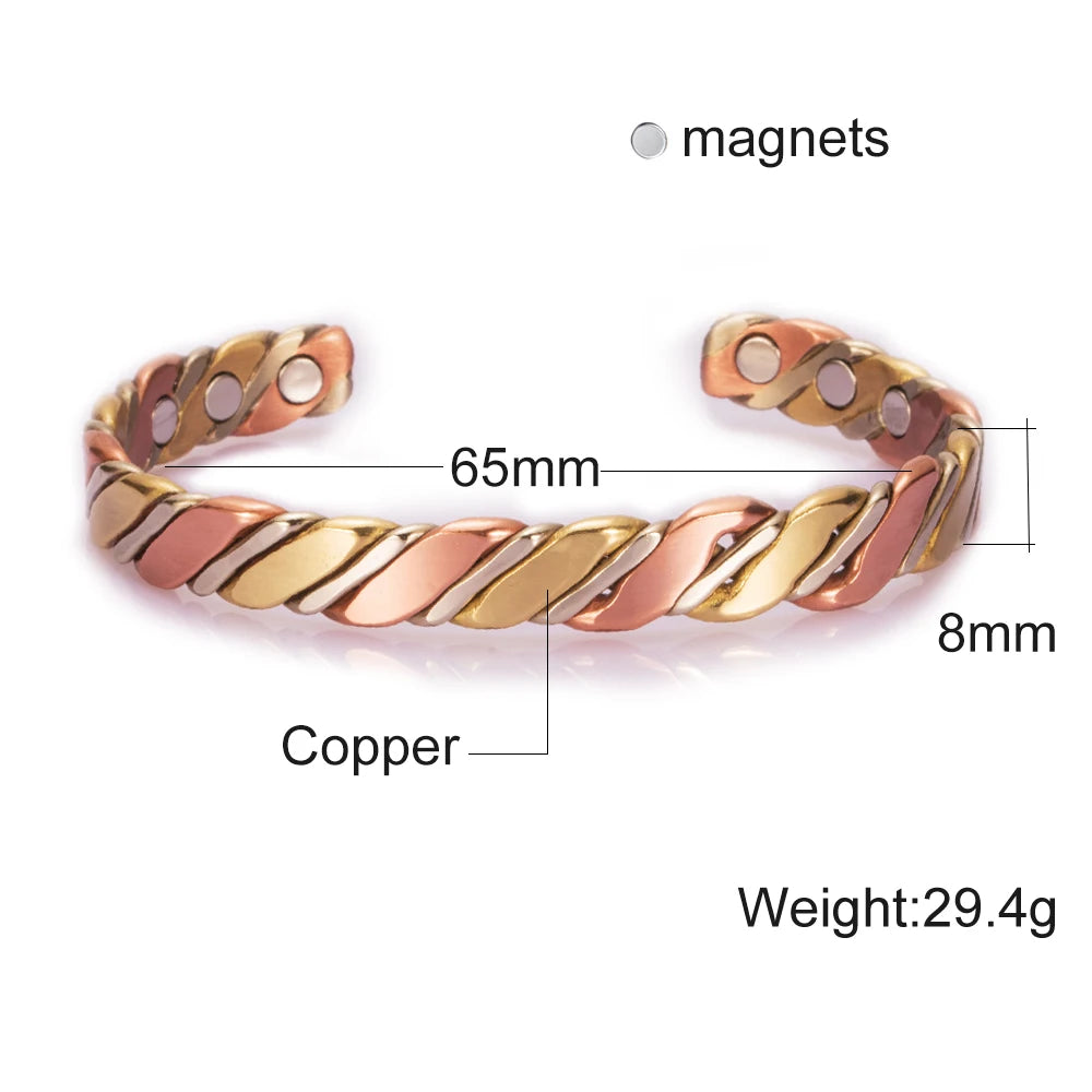 Vinterly Twisted Copper Bracelets
