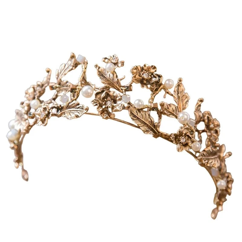 Pearl Leaf  Bride Hairband