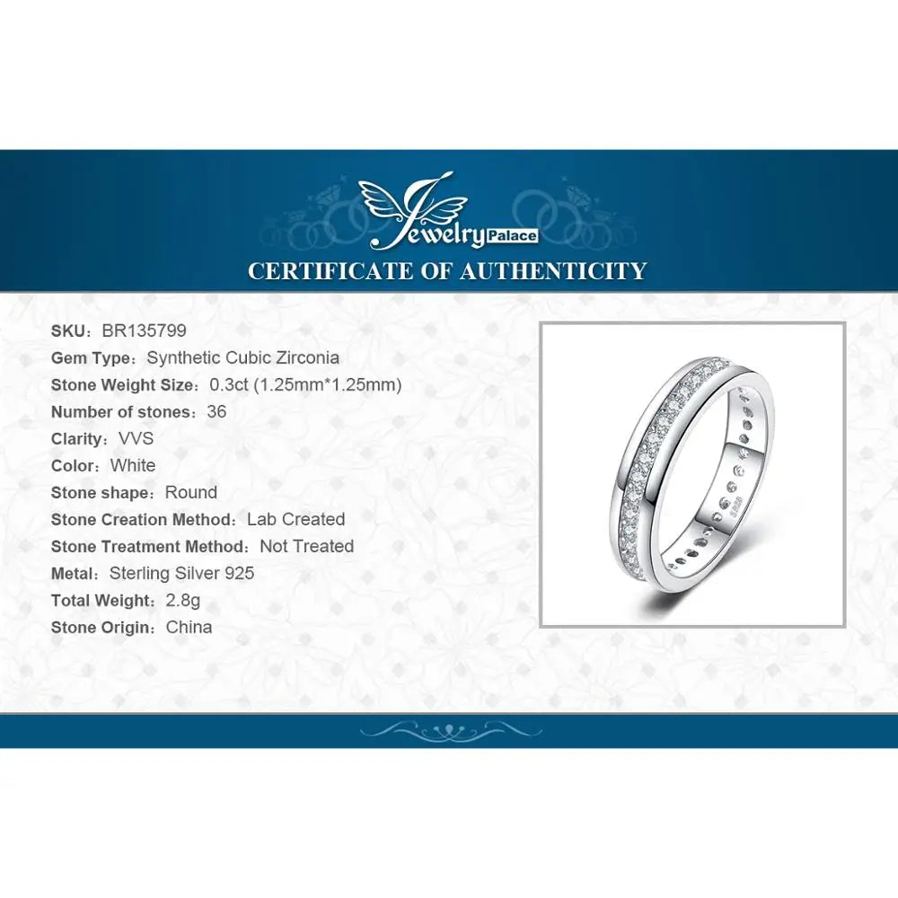 Simulated Diamond Band Ring