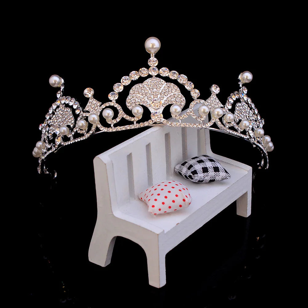 Pearl Hair Bride Crown