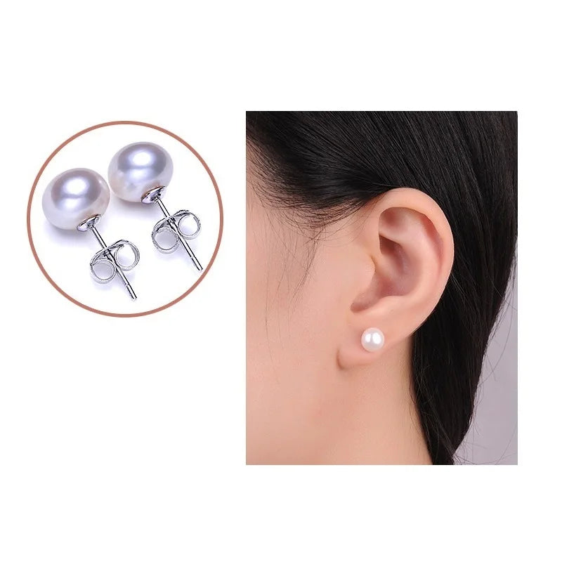Freshwater Pearl Stud Earrings