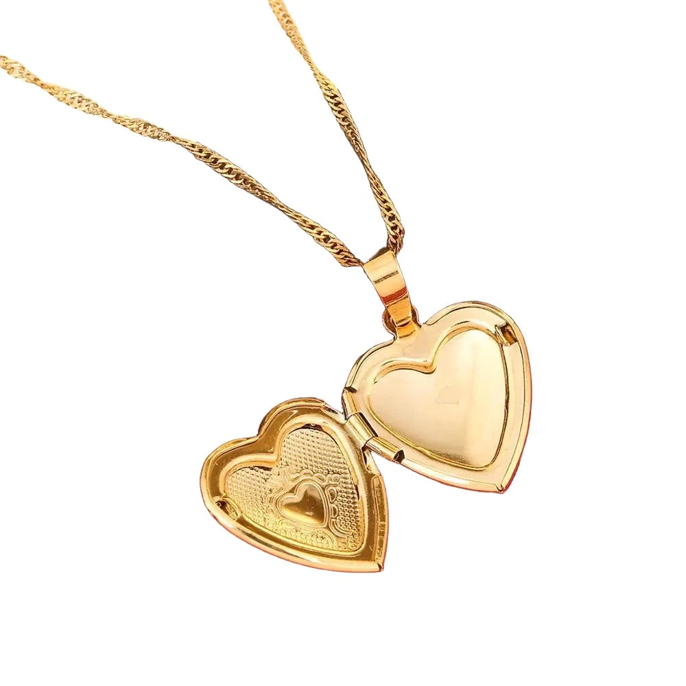 Gold Color Heart Locket