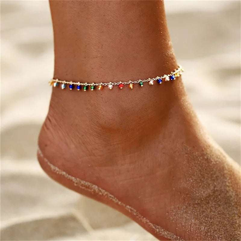 Colorful Turkish Eyes Anklets
