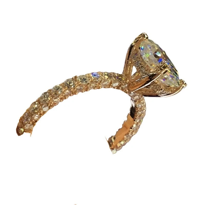 Oval Round Bridal Rings