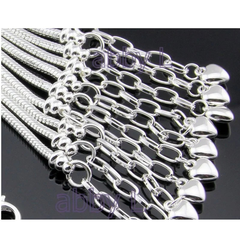 Snake Chain Heart Bracelet