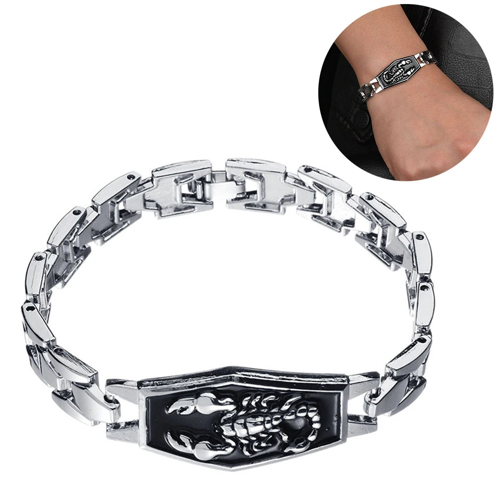 Scorpion Carved Chain Bracelet