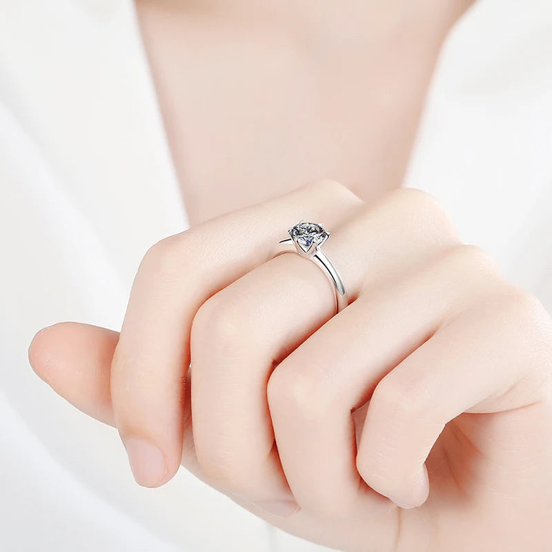 Round Cut Lab Diamond Ring