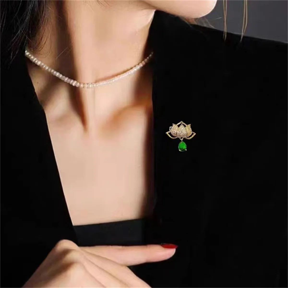 Lotus Flower Brooch