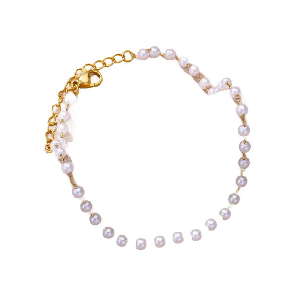 Pearl Bead Ankles