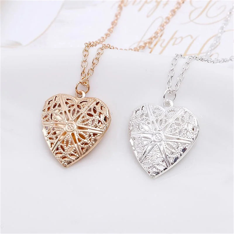 Heart Shape Photo Necklace