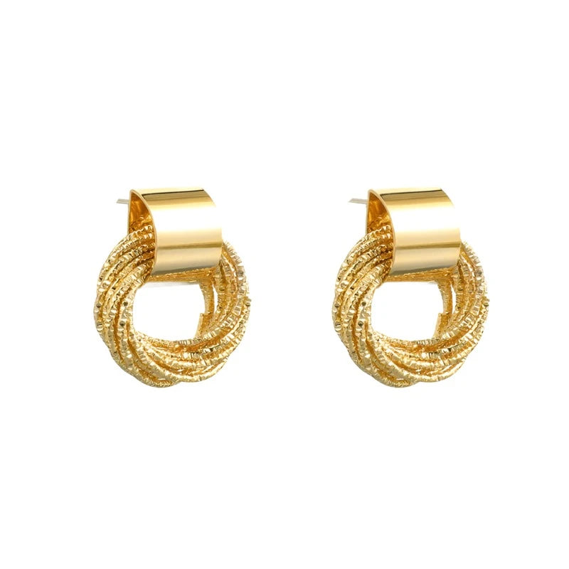 Circle Stud Earrings