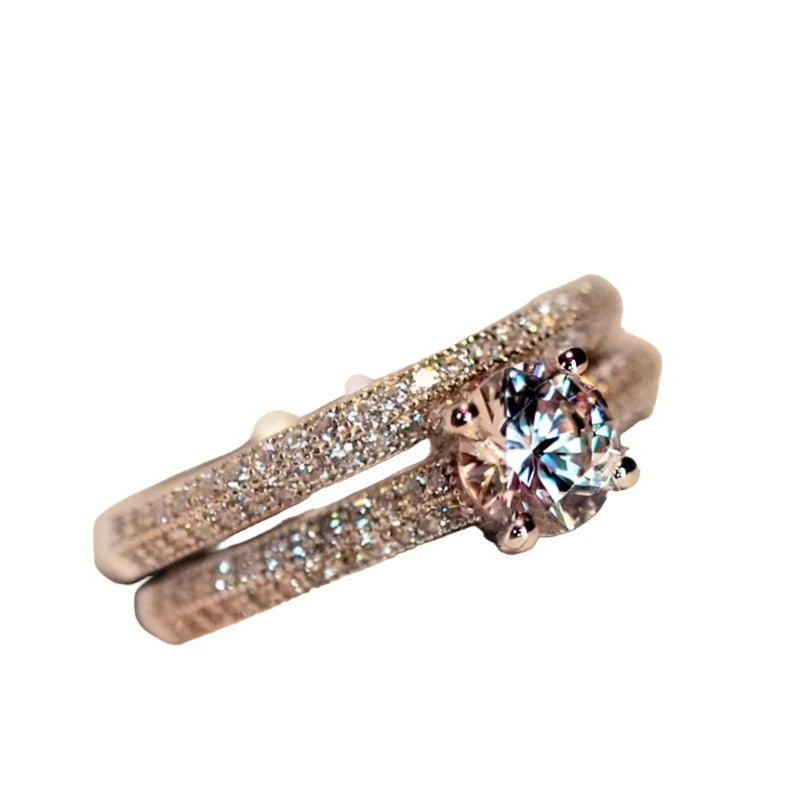 Rose Gold Silver Colors Rings