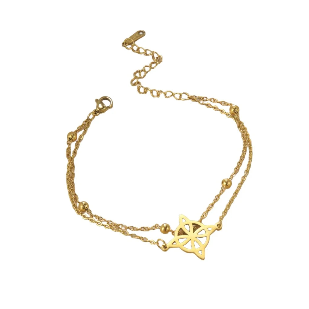 Witch Knot Double Layer Anklets