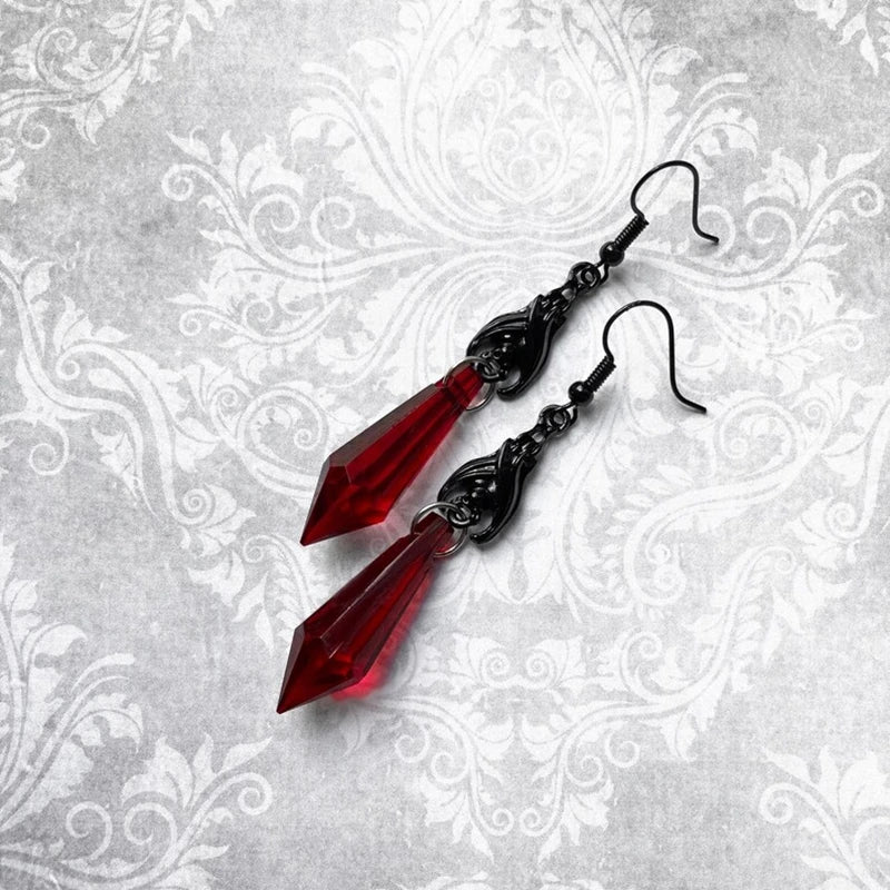 Black Bat Earrings