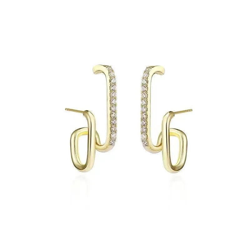 Piercing Hook Irregular Earrings