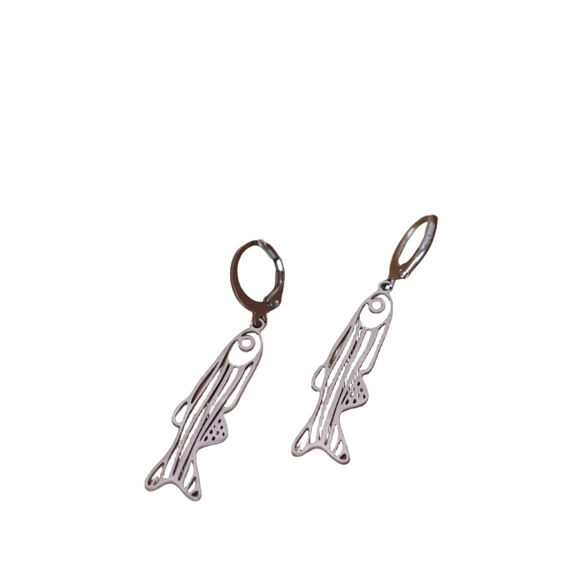 Zebrafish Hoop Earring