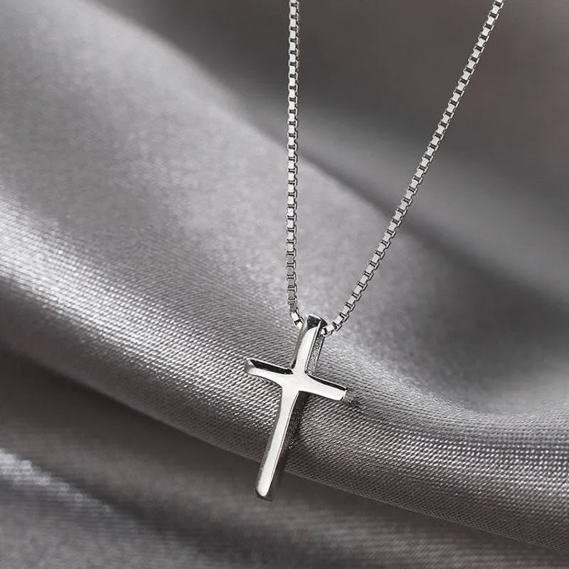 Simple Cross Choker Pendants