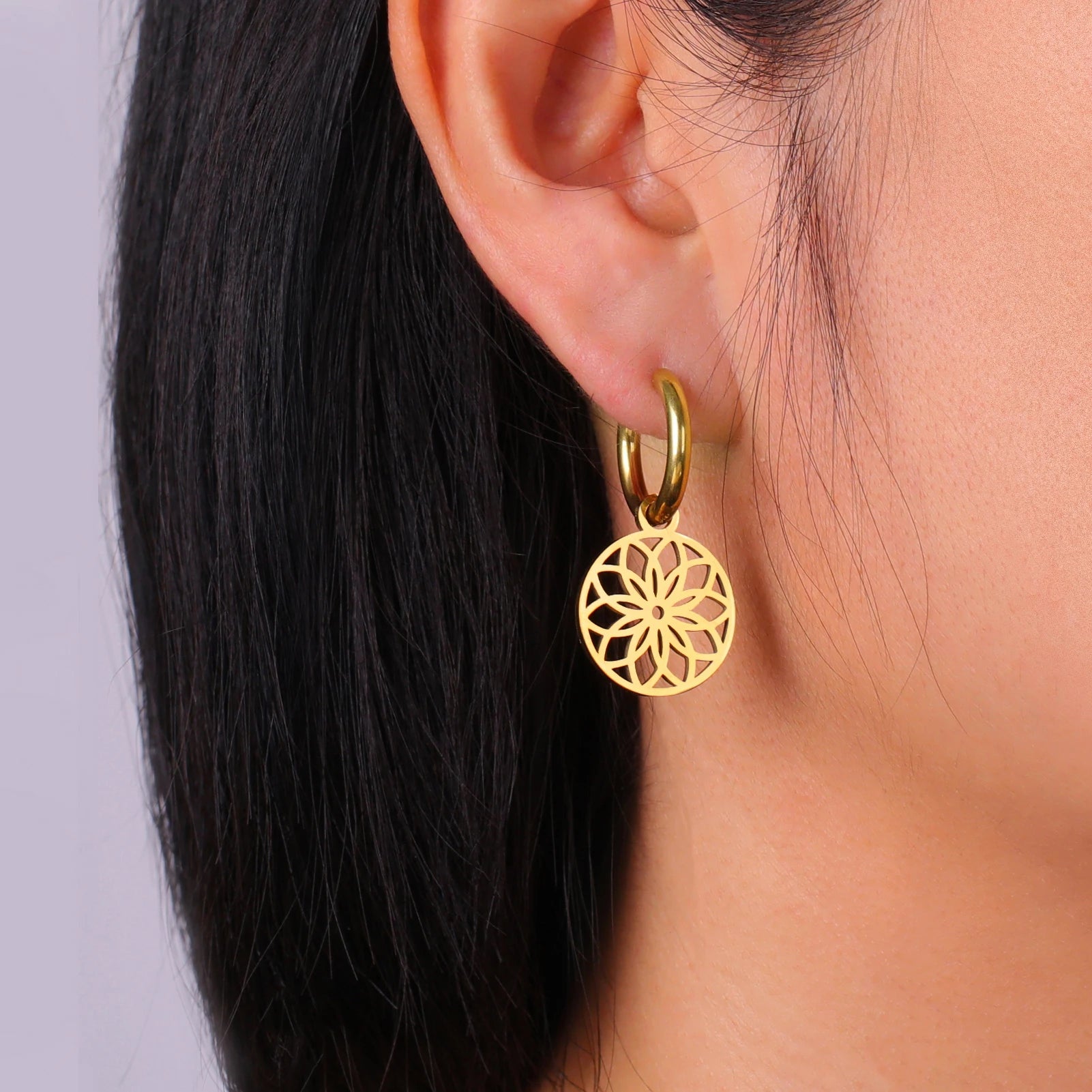 Skyrim Chakra Flower Earring