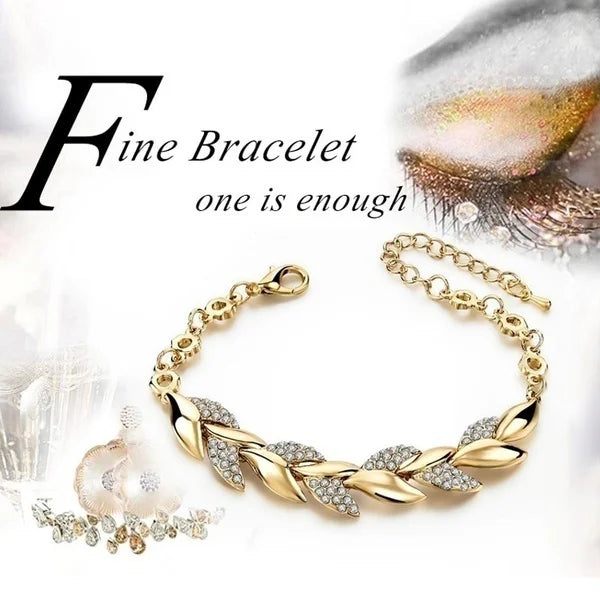 Love Braided Leaf Bracelet
