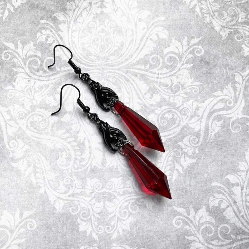 Black Bat Earrings