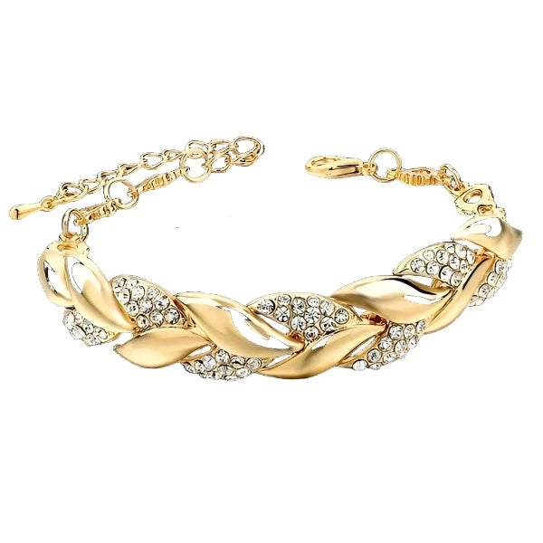Love Braided Leaf Bracelet