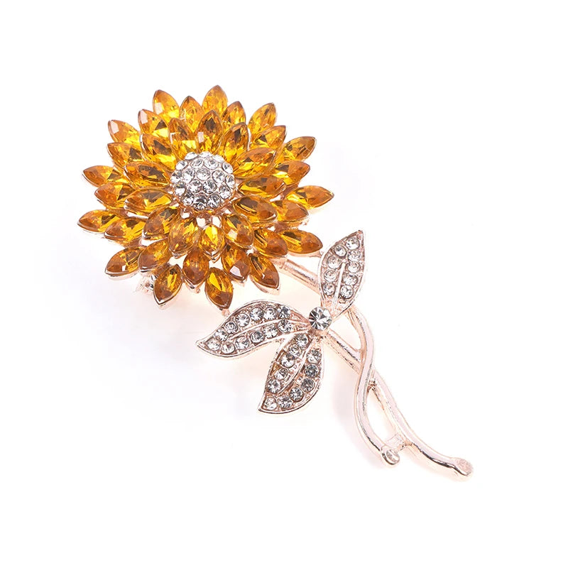 Pearl Sunflower Brooches