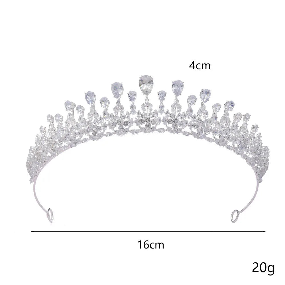 Cubic Zirconia Bridal Tiara
