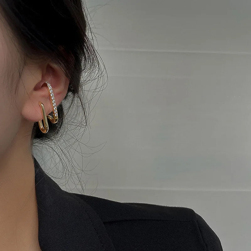 Piercing Hook Irregular Earrings