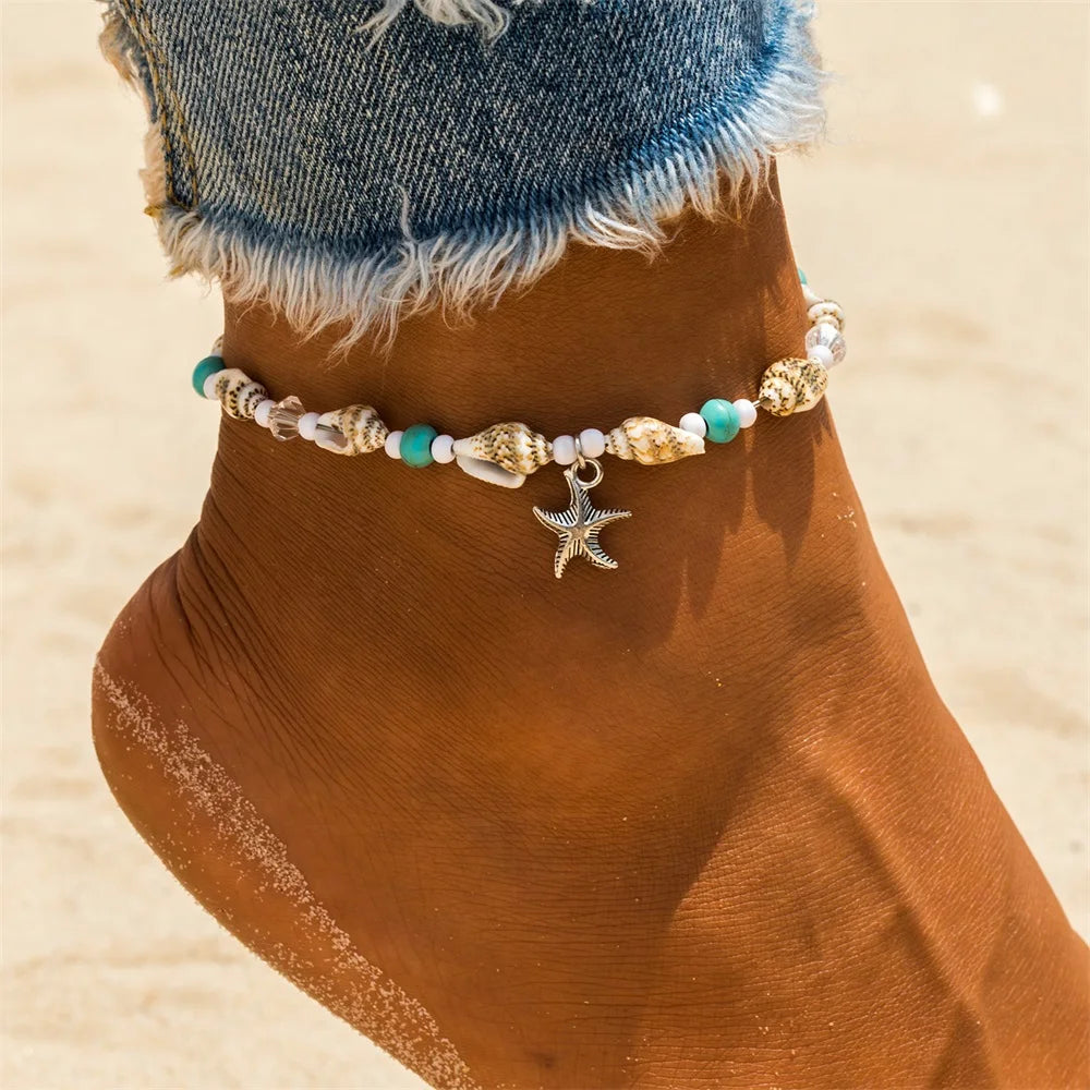 Shell Anklets for Women