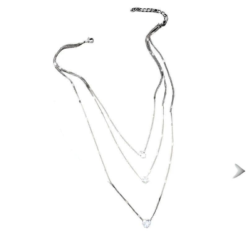 Heart Star Layered Necklace