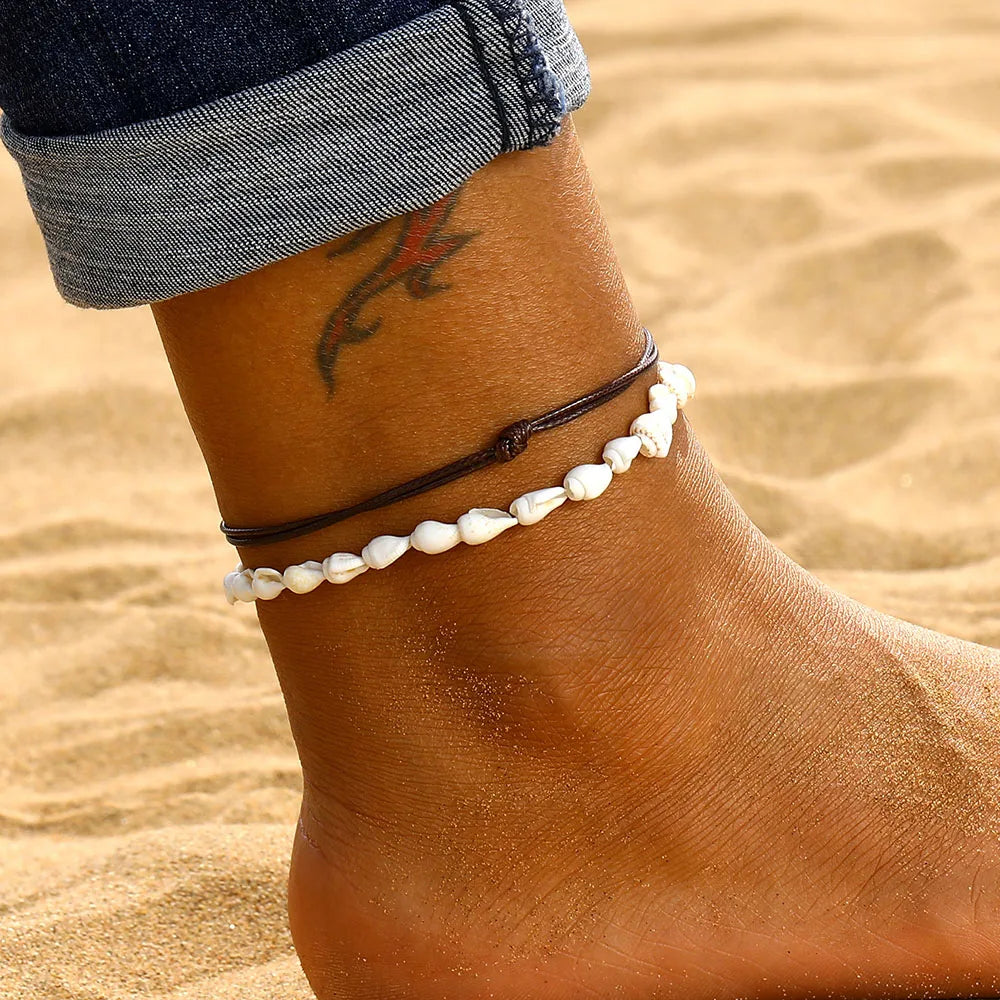 Shell Anklets for Women